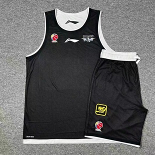 李宁赞助CBA北京首钢赵睿同款训练比赛篮球套装速干背心运动短裤