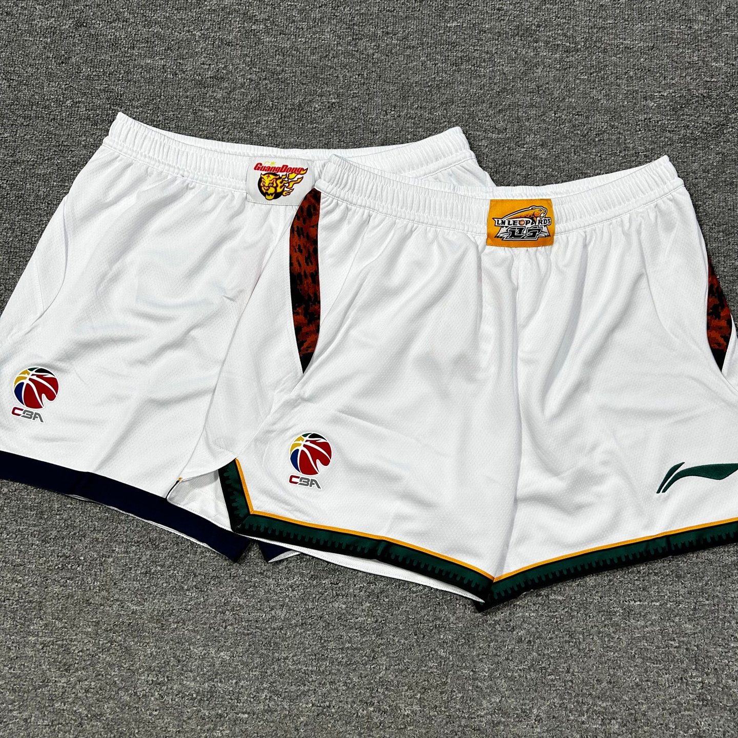 李宁赞助CBA25-26广东辽宁北京新疆联盟款篮球运动短裤比赛短裤