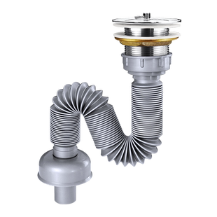 潜水艇拖把池下水器全铜 拖布池洗衣池下水管全套配件防臭加长款