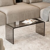 亚克力烟灰茶几北欧小户型置物桌子轻奢简约客厅沙发边几网红茶桌