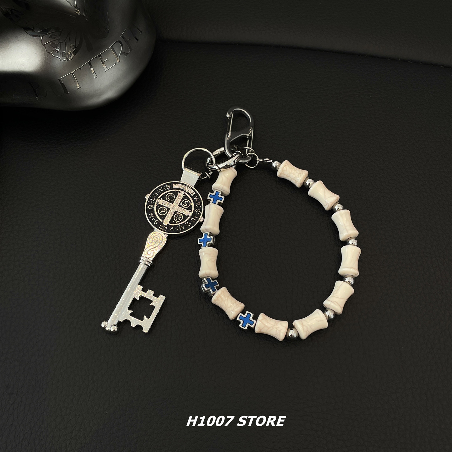 原创款竹节十字串珠钥匙男款裤链女嘻哈小众牛仔裤工装裤挂链包挂,饰品/流行首饰/时尚饰品新,其它首饰,淘宝优惠券,粉丝福利购,淘宝优惠卷