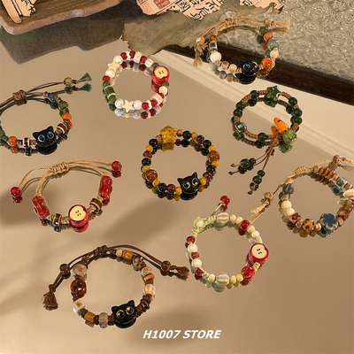 多巴胺苹果手链女ins小众设计感