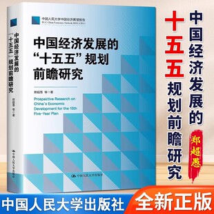 中国经济发展的“十五五”规划前瞻研究 郑超愚 中国式现代化十四五超愚编制及案例解读 中国人民大学出版社 正版书籍
