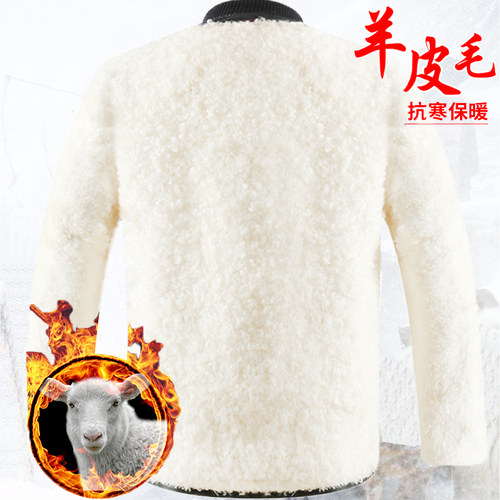 羊皮袄皮毛一体男外套内胆厚冬