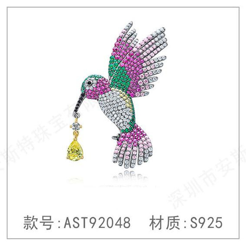 胸针戒指耳饰胸针女高级感设计精致胸花旗袍领针别针西装配饰