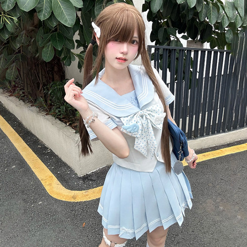 川町香【小天使】原创jk甜美日系正版校供学院收腰水手服套装显瘦