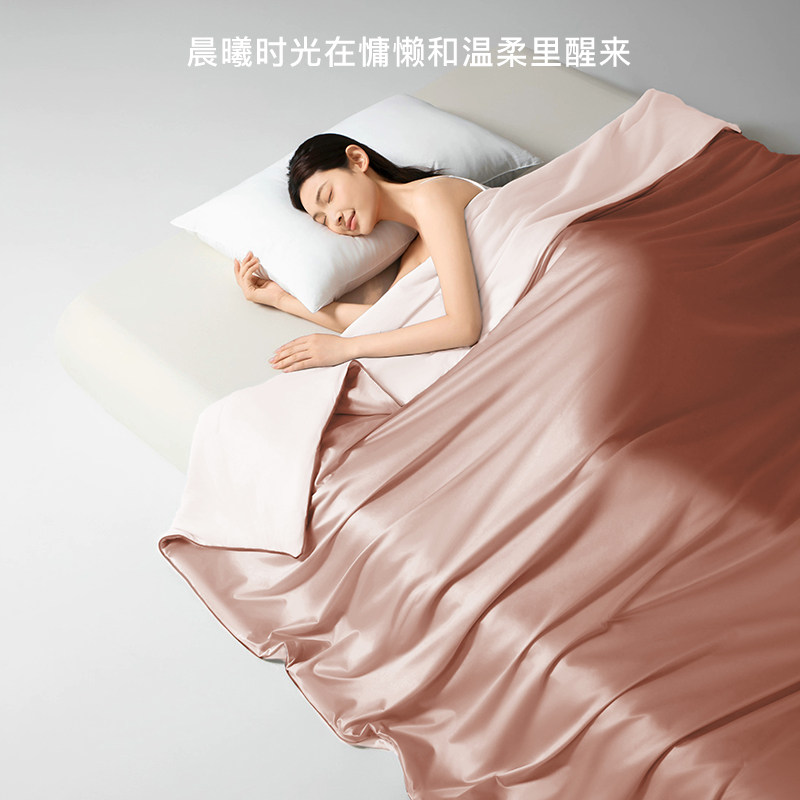 学生宿舍柞蚕丝双感机洗夏凉被