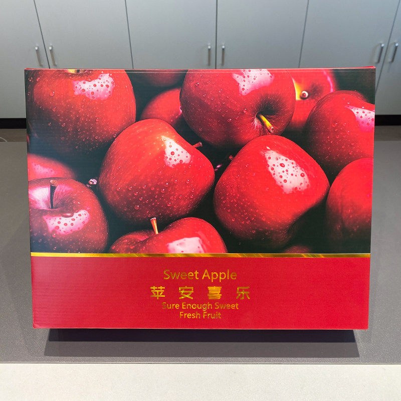 苹安喜乐高档苹果包装盒通用水果礼品盒