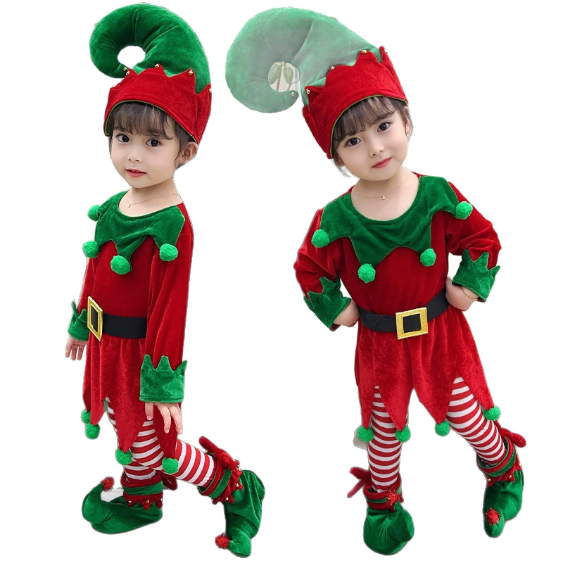 圣诞女童精灵连衣裙53