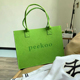 小红书同款peekoo绿色托特包定制logo星空毛毡手提包便当袋手提包