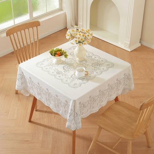 新款四方小茶桌盖布防水正方形桌布防油免洗八仙桌台布防烫方桌布