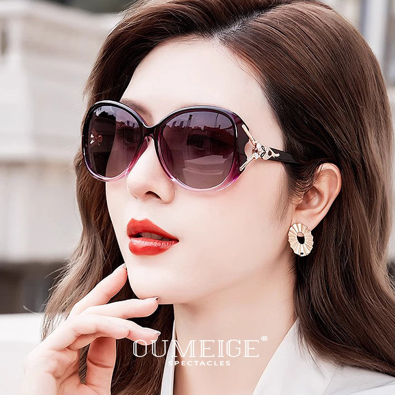 墨镜女2026新款高级感优雅轻奢方圆脸偏光防紫外线太阳镜可配近视