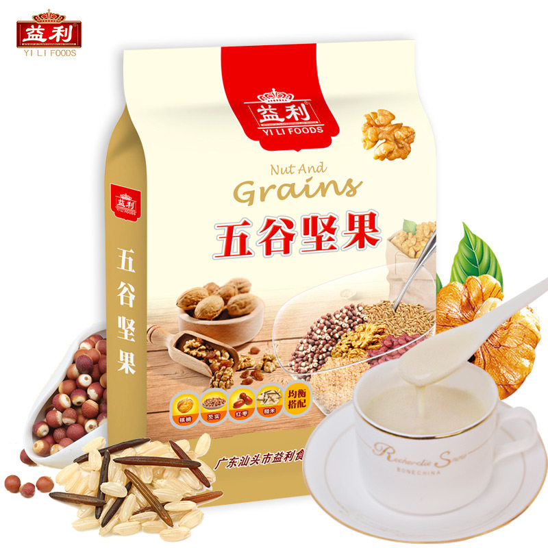 益利五谷坚果368g杂粮营养早餐代餐粉 核桃红枣粉燕麦粉营养早餐,咖啡/麦片/冲饮,天然粉粉食品,淘宝优惠券,粉丝福利购,淘宝优惠卷