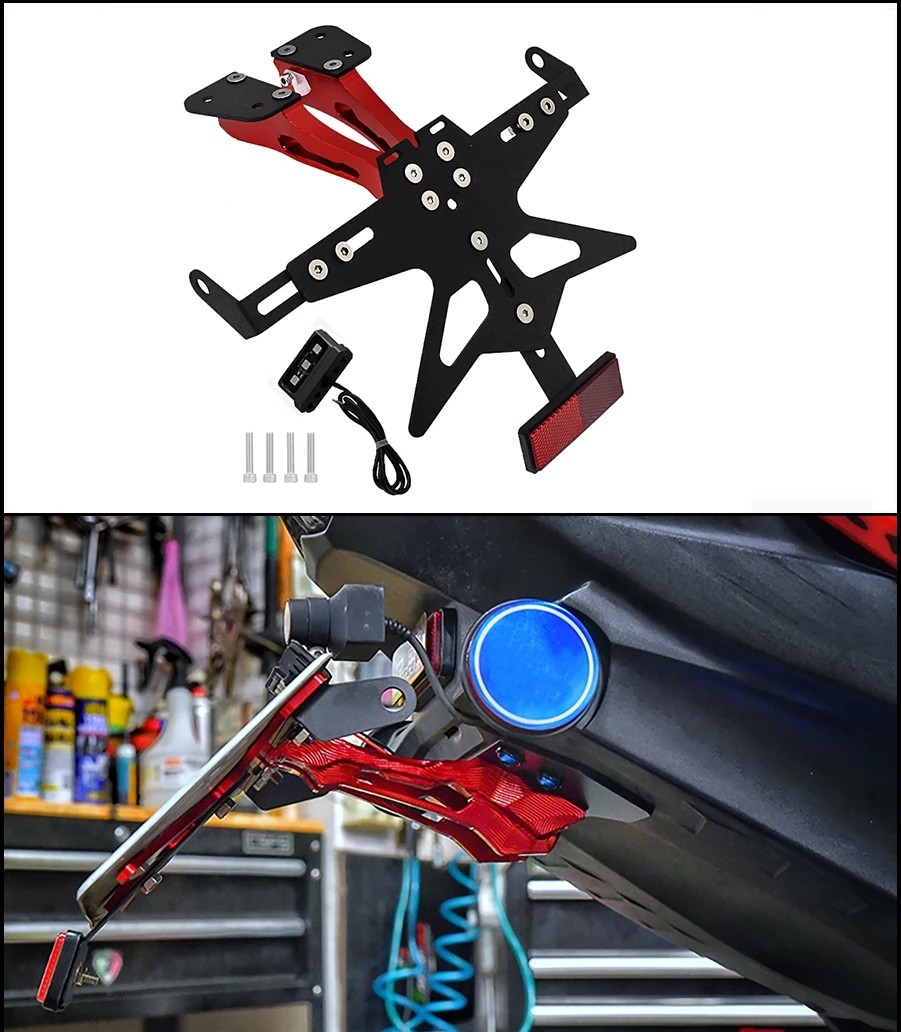 tmax560车牌架短尾后牌照