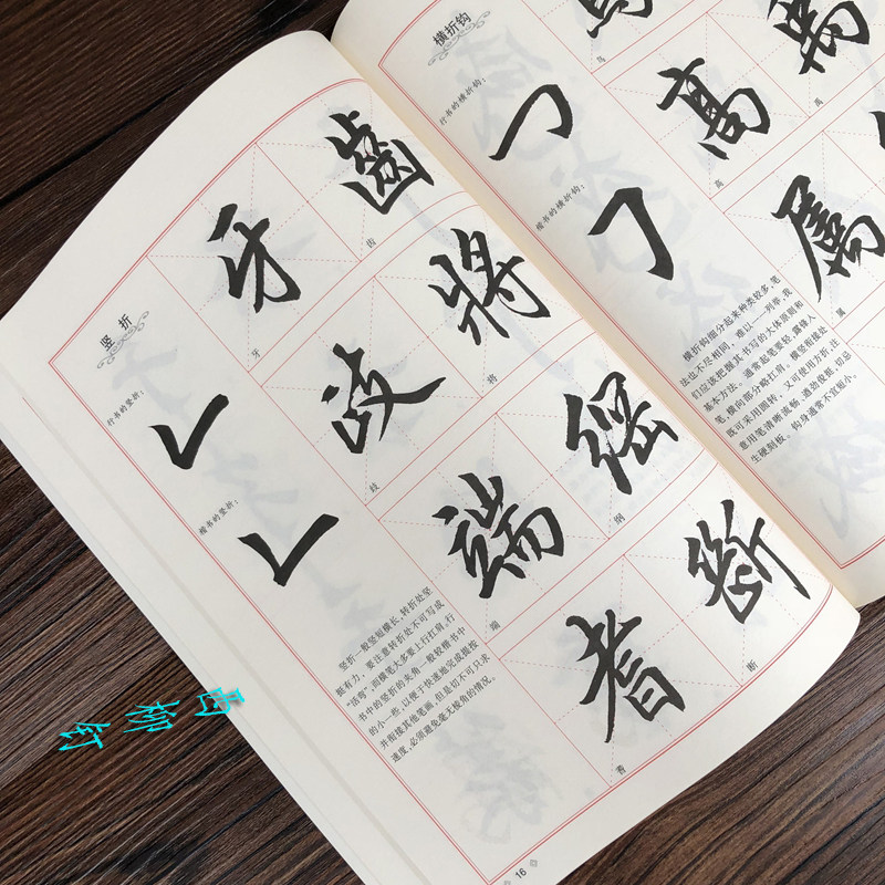 田英章毛笔行书字帖书法临摹创作练习初学入门教程笔法偏旁行楷书图片