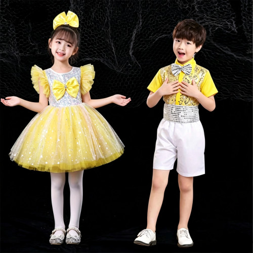 幼儿六一演出蓬蓬纱裙快乐小星星舞蹈服儿童数星星女童可爱表演服