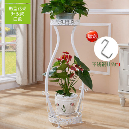花架铁艺多层欧式绿萝花架子落地阳台客厅室内吊兰多肉花几花盆架