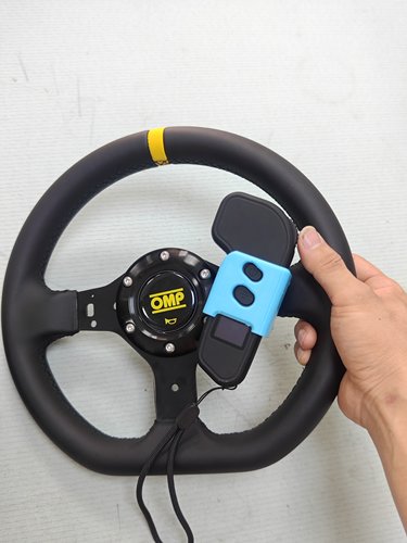 扭扭车遥控器固定件极控遥控器皮质方向盘固定件