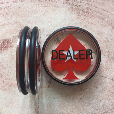 dealer庄家压牌片button德州扑克