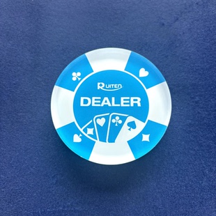 德州扑克筹码DEALER庄牌庄码庄位压牌片button指示牌ALL IN