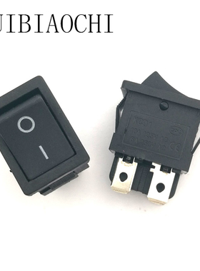 船型开关KCD1 黑色4脚2档 6A 液晶电视电源开关21x15mm 2只