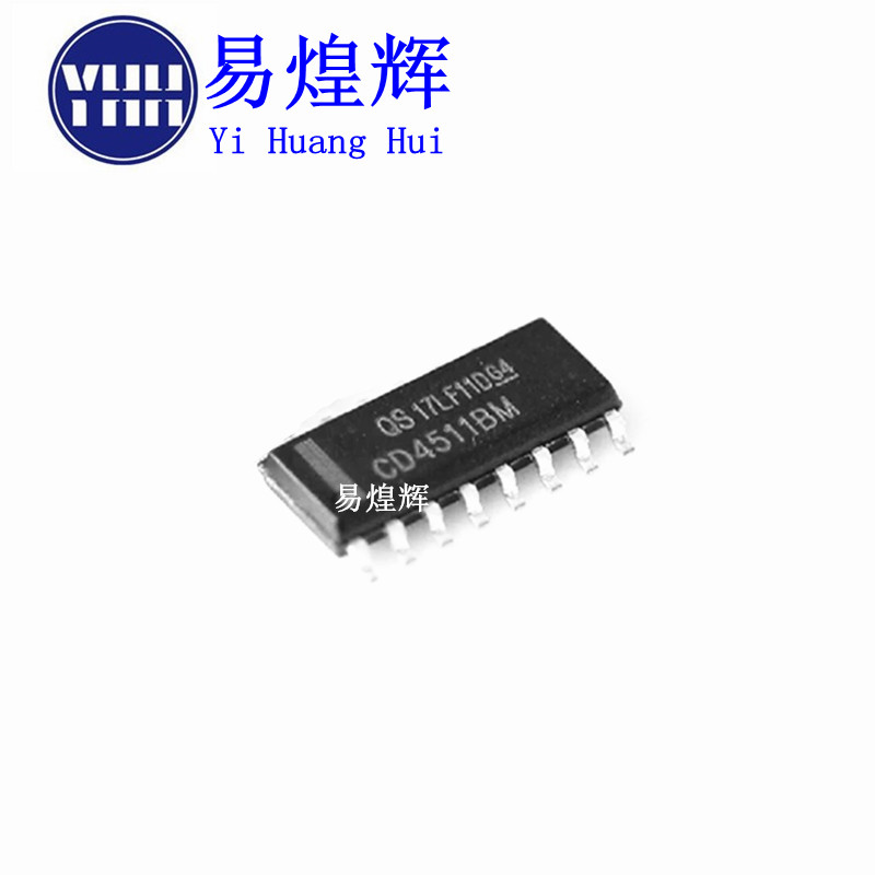 全新国产 CD4511BM CD4511 BCD至7段锁存器/译码器芯片贴片SOP16