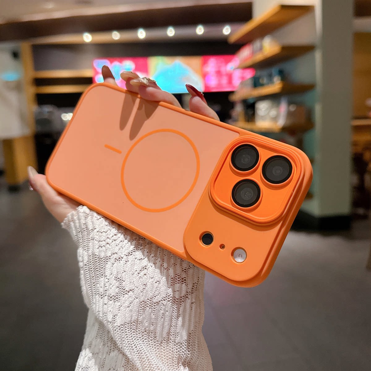 【双色肤感鹰眼】适用于苹果17Promax磁吸手机壳新款细圈磁吸