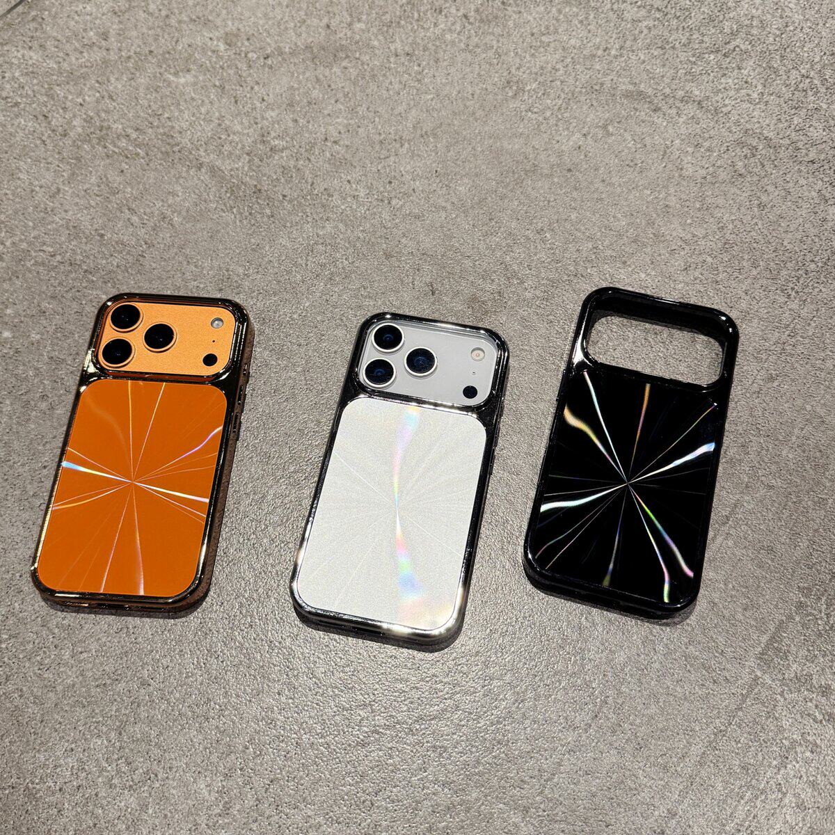 炫彩极光镭射CD纹适用iphone17promax全包苹果16手