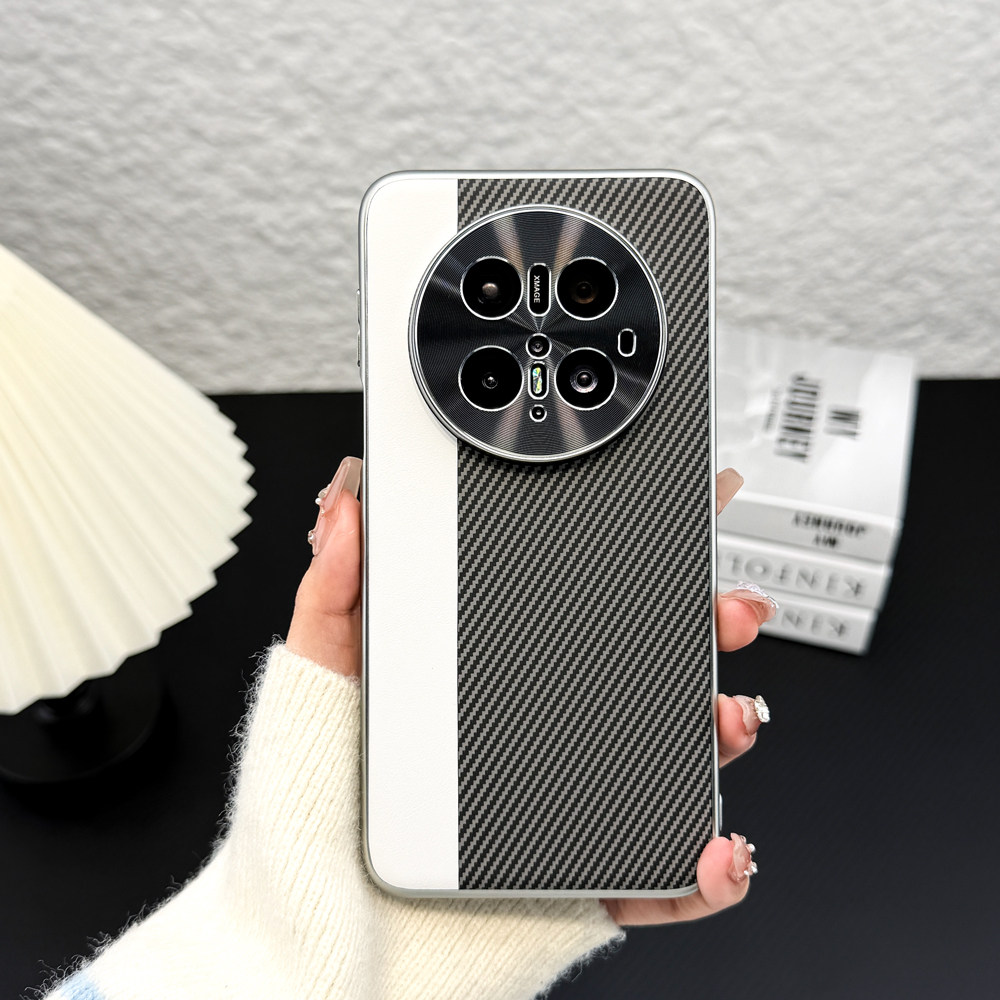 适用/华为mate70pro手机壳 柔甲凯夫拉 柔甲素材+电镀烤