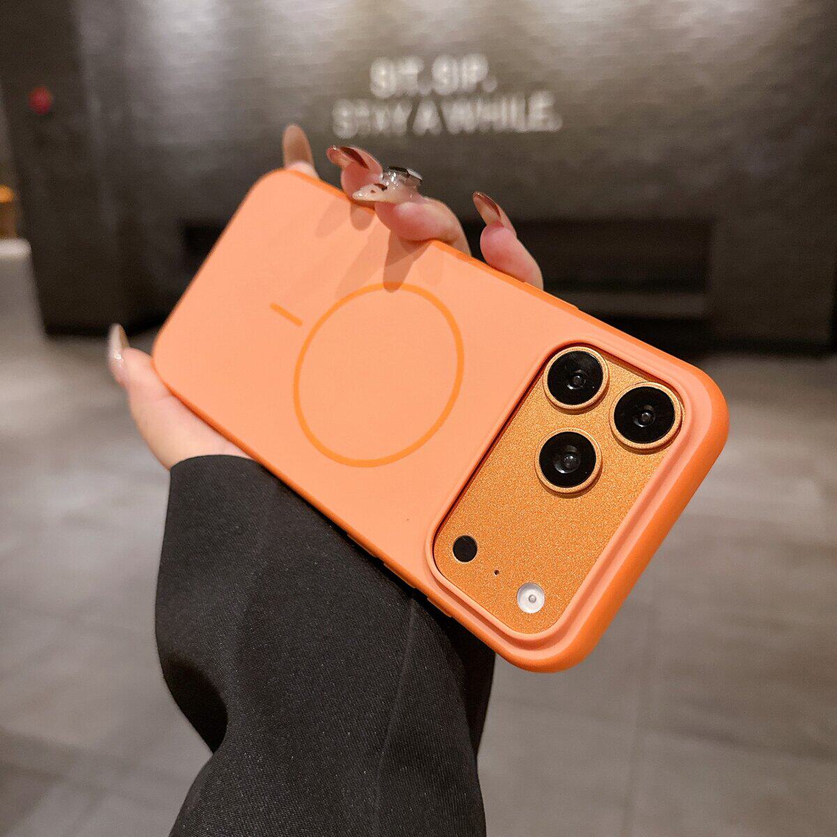 【时尚高级-磁吸充电】苹果17Promax手机壳超薄磨砂肤感气囊