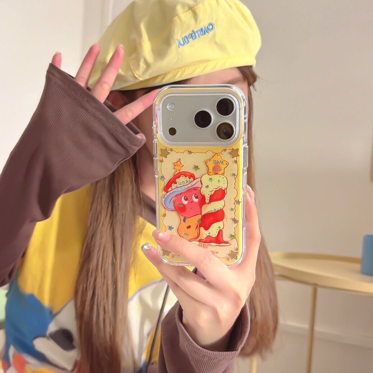 生日蜡烛许愿星星人适用于苹果17ProMax手机壳iPhone1