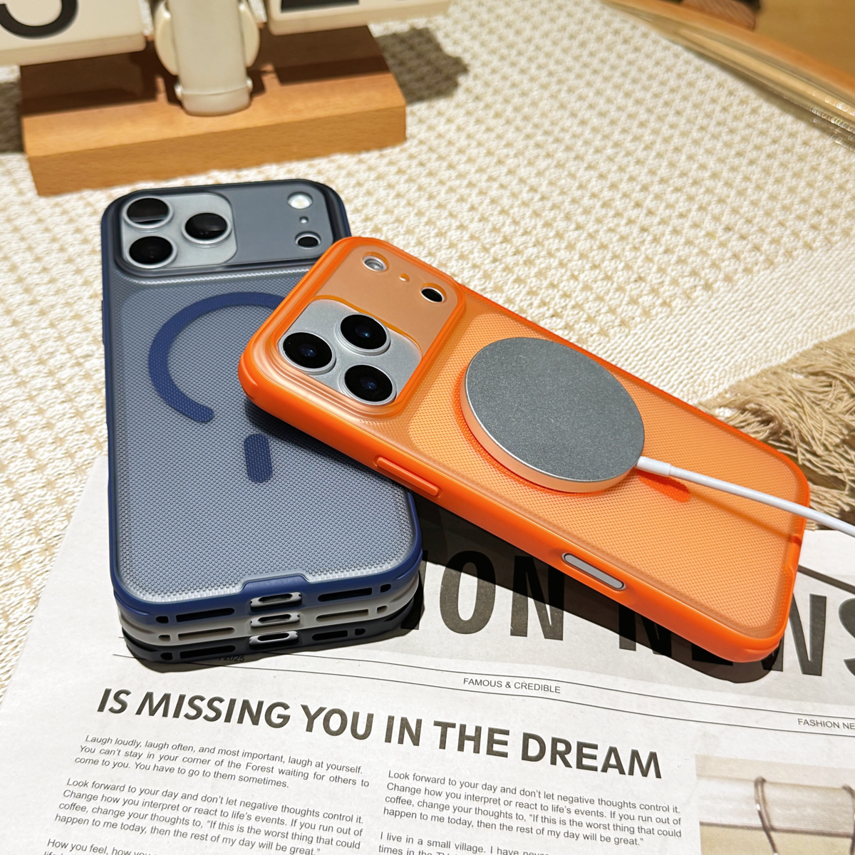 奇点磁吸壳磨砂星宇橙iphone17promax手机壳适用苹果1