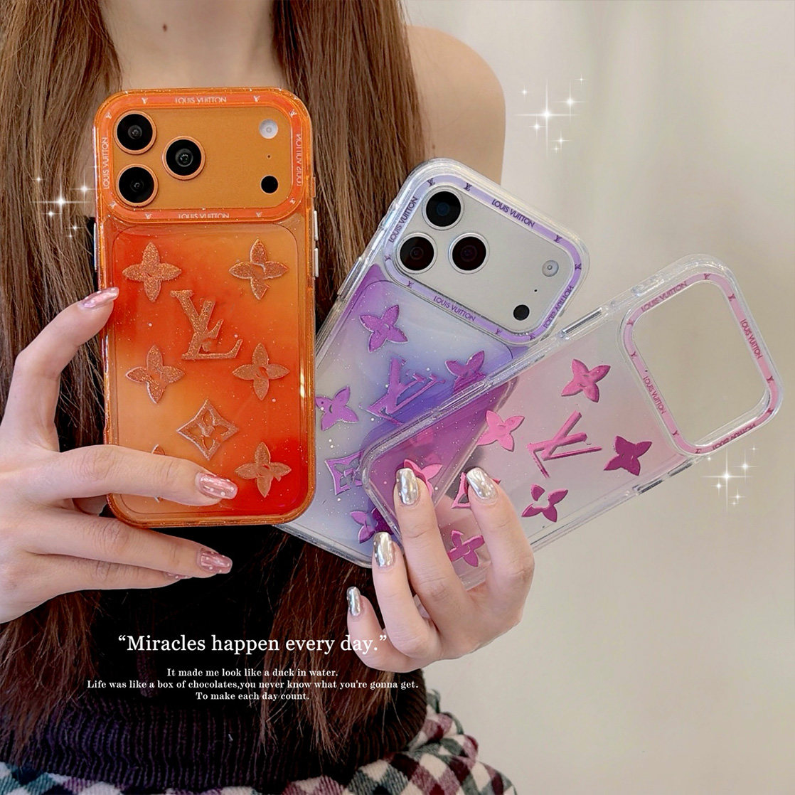 适用苹果17promax手机壳14鎏金渐变高级感iPhone17