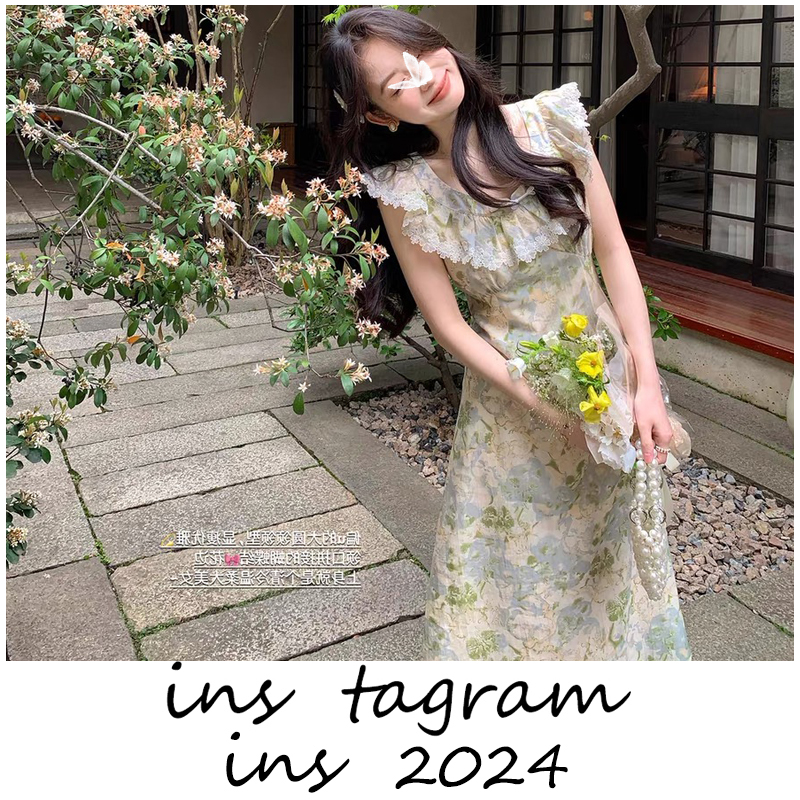 夏日出游裙 法式浪漫荷叶边连衣裙夏季女重工仙气长裙