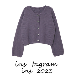 小镇姗姗 安娜诗集~竖纹肌理圆领针织开衫随性慵懒秋季温柔小外套