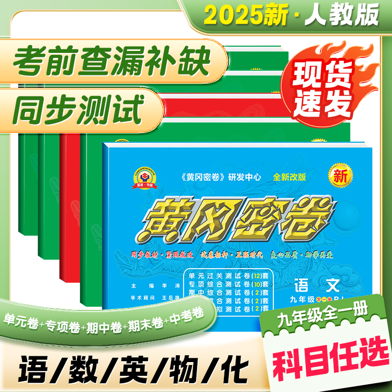 2025黄冈密卷九年级全一册人教版
