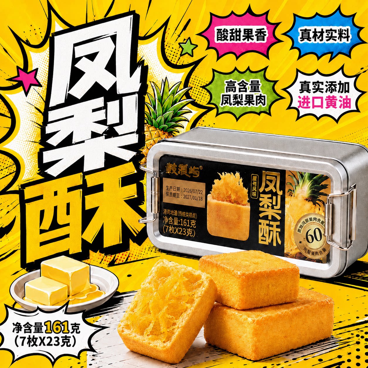 厦门特产鼓浪屿凤梨酥礼盒