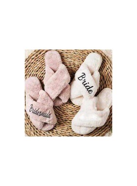 Bride bridesmaid maid of honor Slippers Bridal Shower Weddin