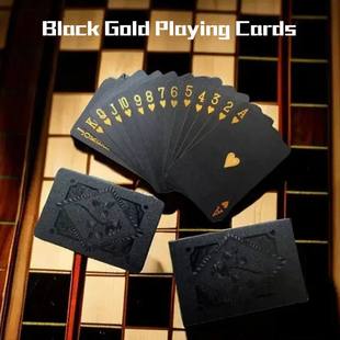 Color Black Gold Playing Card Game Card Group Waterproof Pok