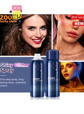 New shiny glitter spray Shimmery Glow Face Highl Hair Body
