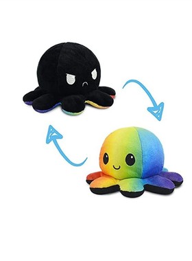 1pcs Reversible Octopus Plushie Fidget toy Flip Plush Toys