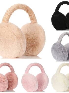 Soft Plush Ear Warmer Winter Warm Earmuffs for Women Men Fas