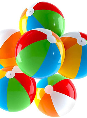 Rainbow Beach Balls Inflatable Swimming Summer Water Games
