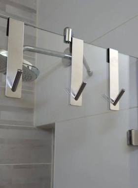 Stainless Steel Over Glass Door Shower Door Back淋浴门挂钩
