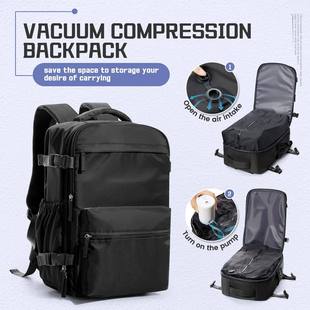 Men Vacuum Compression Backpack 15.6in Laptop Backpack Expan