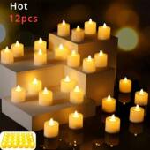 Tea LED Fake Powered Flameless Candle Battery