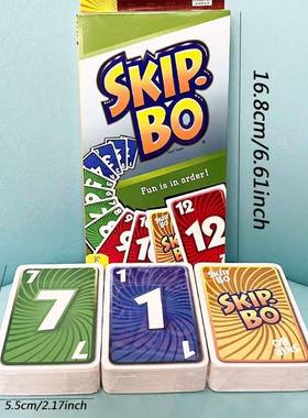 Skip-BO Card Games Card sequencying Family Game for Ages +7