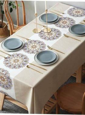 Table cloth water-proof oil-proof PVC tablecloth table mat