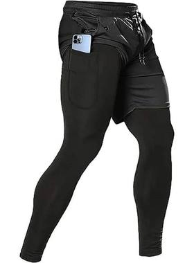 Men's Sport Pants 2 in1 Training Athletic Tracksuits Sportsw