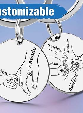 Personalized Keychain Customized Name Father's Mother's Day